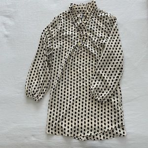 Mudpie Tunic - size Medium altered to fit like a small - cream/black